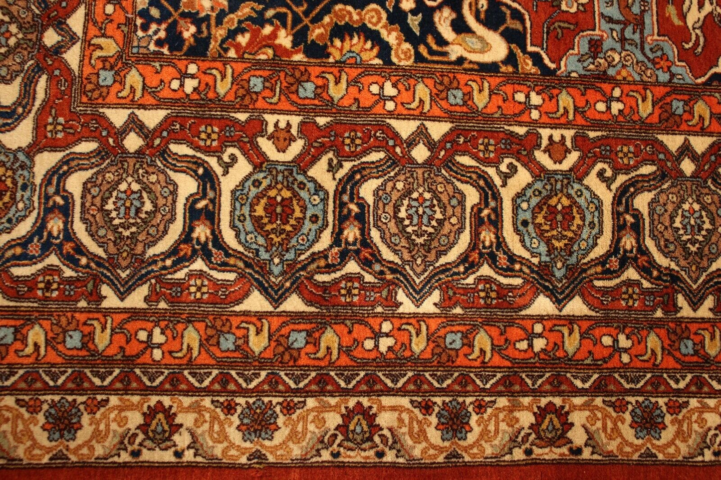 1970's Semi Antique Hunting Scene | 9'9" x 12' Hand-Knotted Wool Area Rug