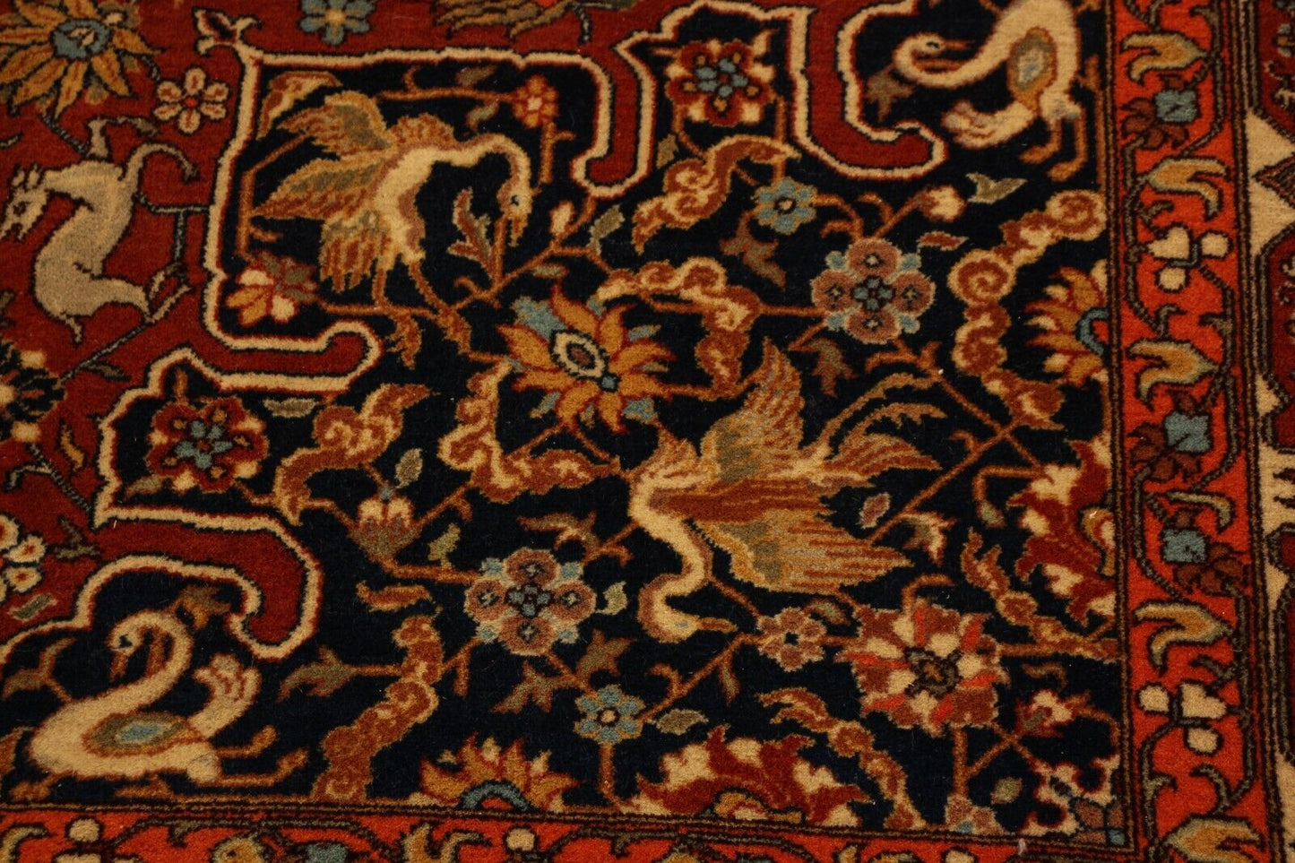 1970's Semi Antique Hunting Scene | 9'9" x 12' Hand-Knotted Wool Area Rug