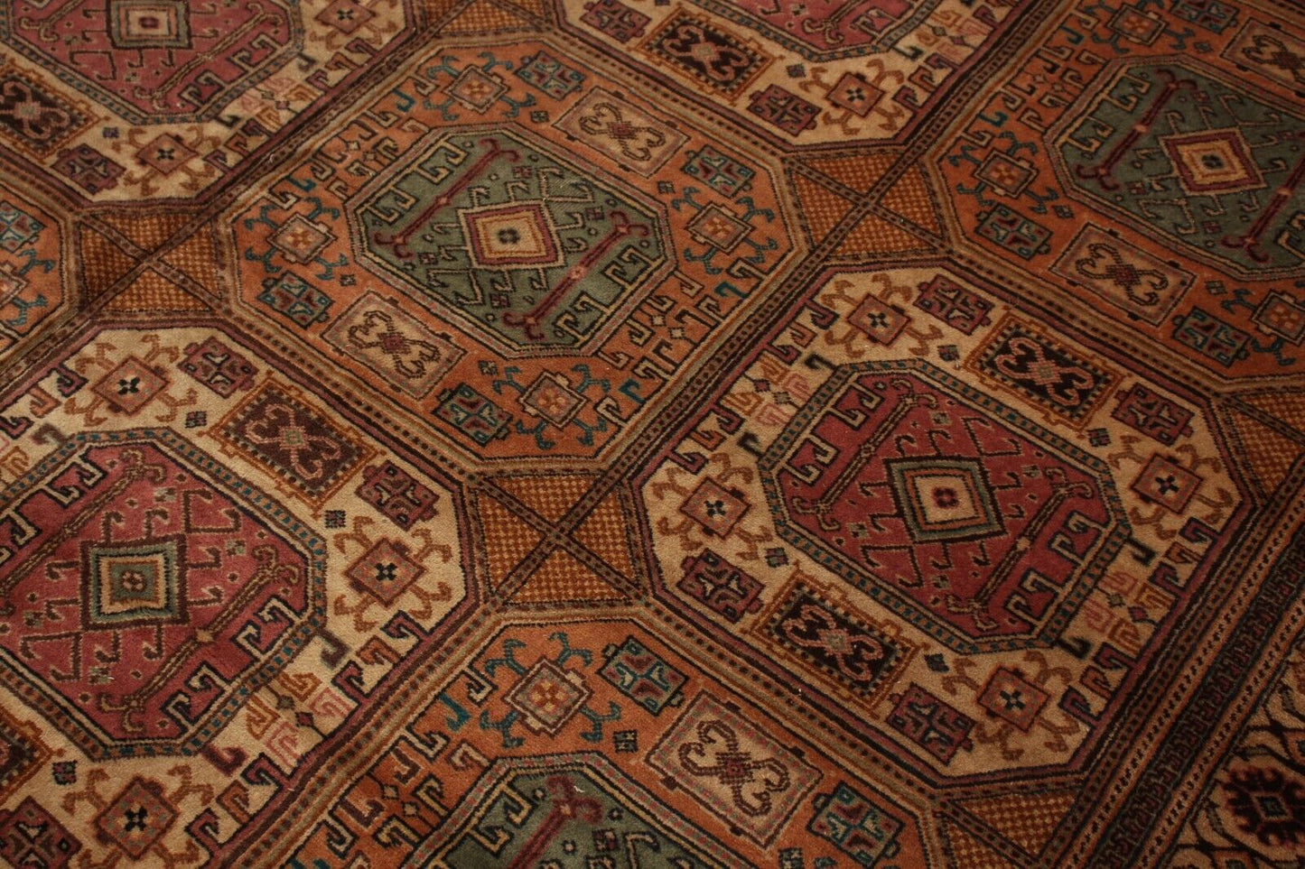 Antique Turkish Kasary | 8'4" x 13'6" Hand-Knotted Rug | 100% Wool | Rare Size