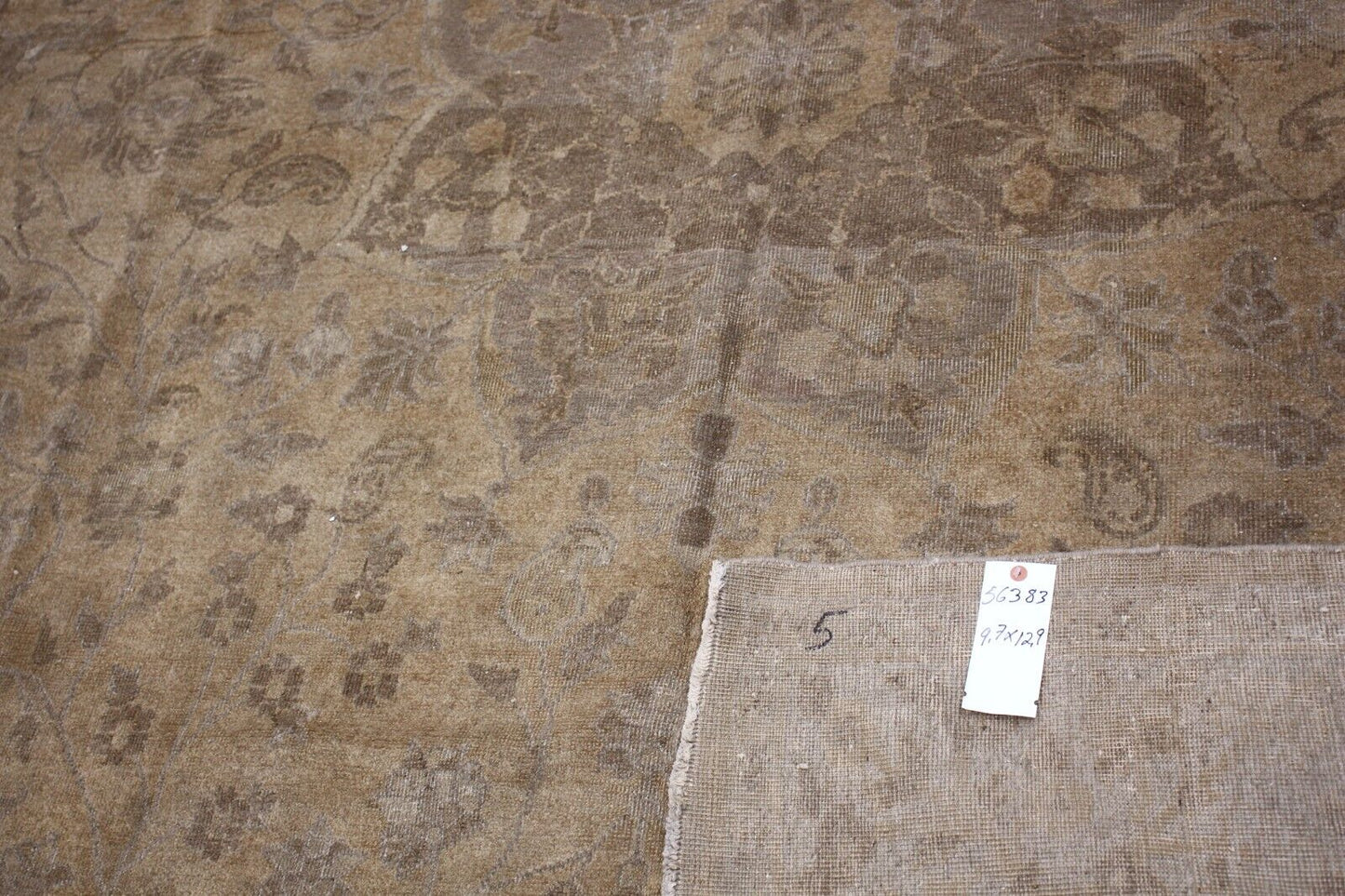 Vintage Hand-Knotted Semi-Antique Keshan Area Rug | 9'7" x 12'9" | 100% Wool