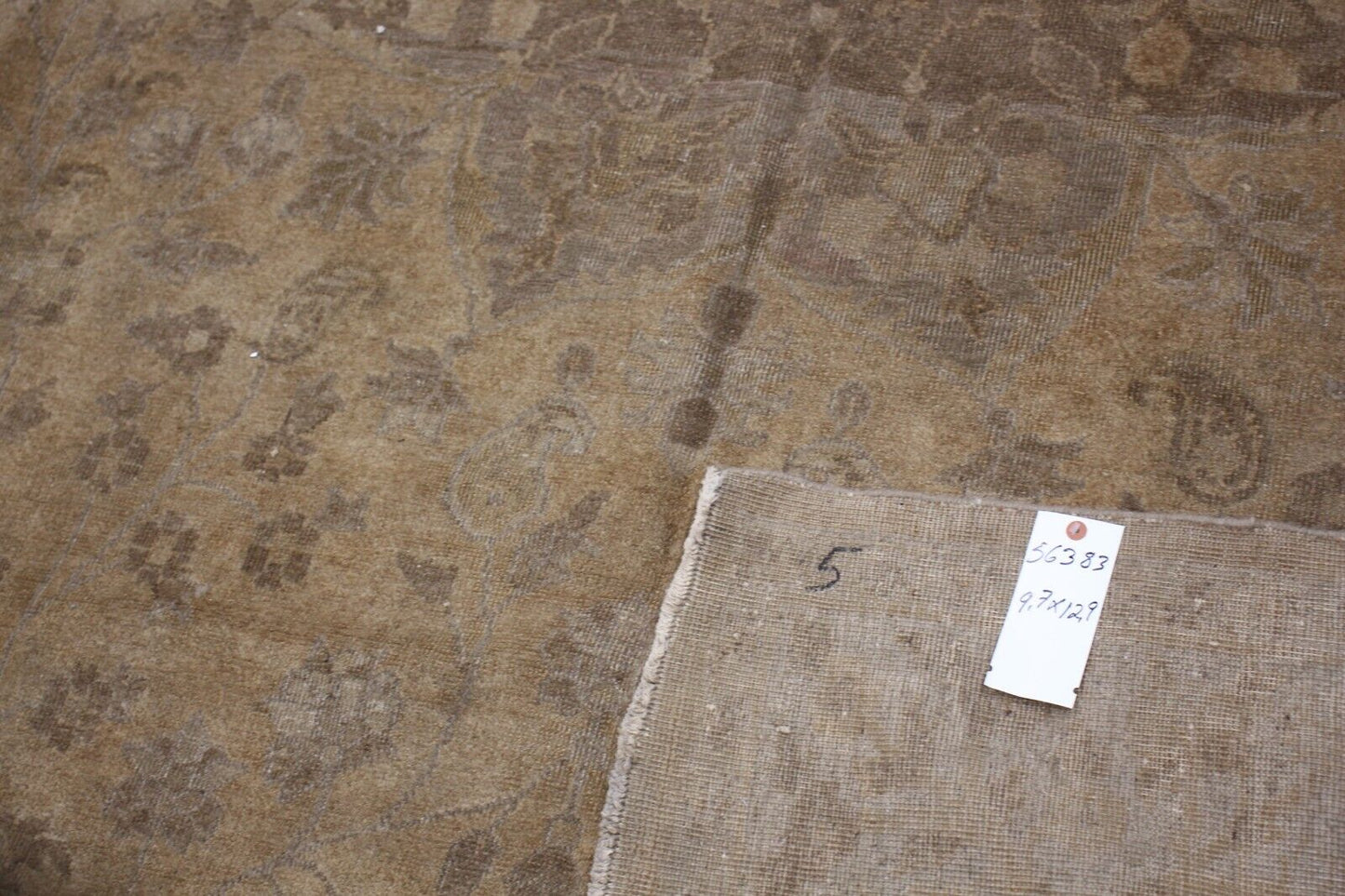 Vintage Hand-Knotted Semi-Antique Keshan Area Rug | 9'7" x 12'9" | 100% Wool