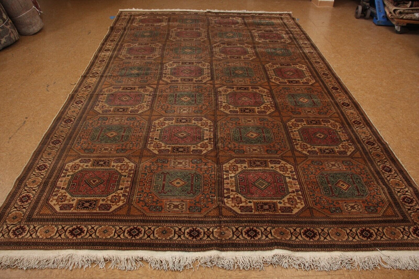 Antique Turkish Kasary | 8'4" x 13'6" Hand-Knotted Rug | 100% Wool | Rare Size