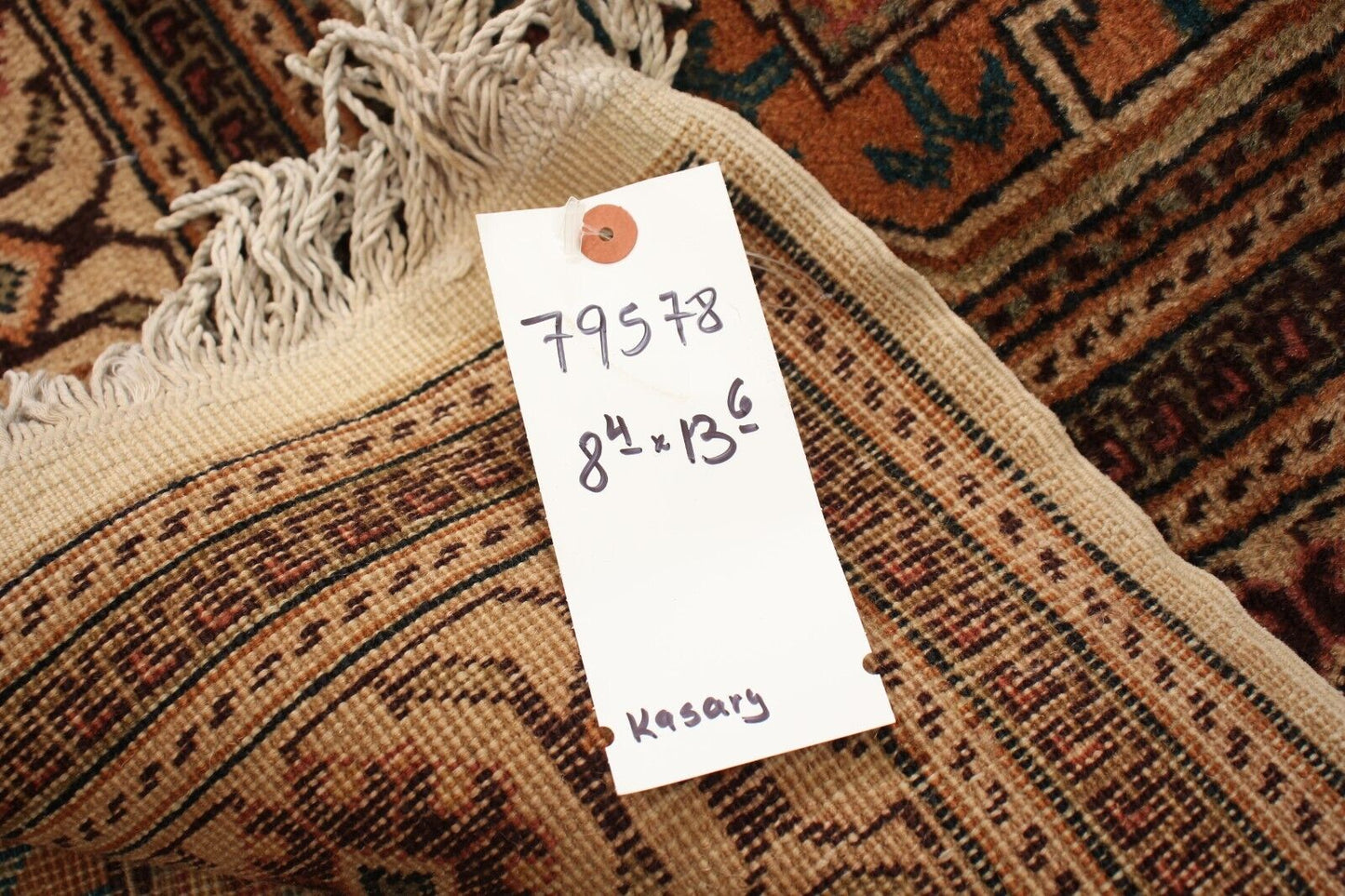 Antique Turkish Kasary | 8'4" x 13'6" Hand-Knotted Rug | 100% Wool | Rare Size