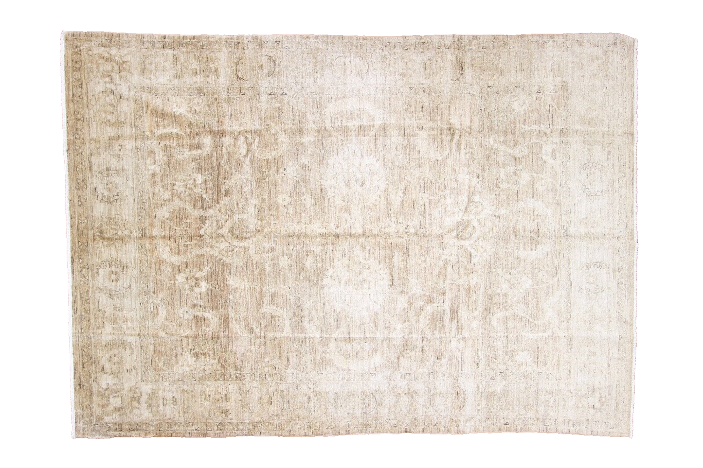 Semi-Antique Peshwar | 8' x 11'1" Hand-Knotted Oriental Rug | 100% Wool