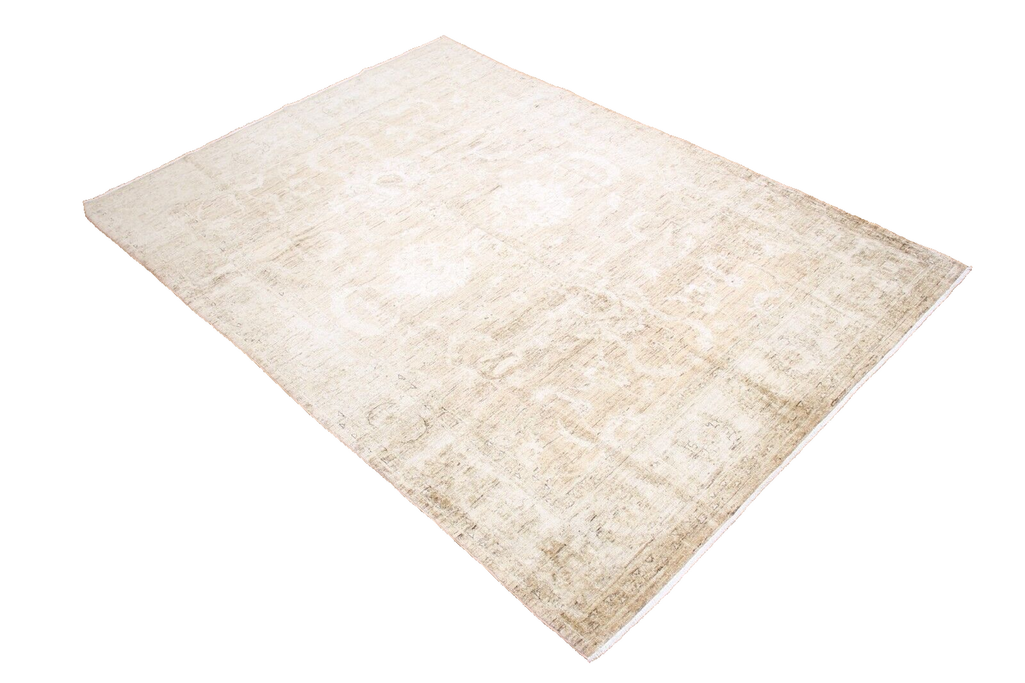 Semi-Antique Peshwar | 8' x 11'1" Hand-Knotted Oriental Rug | 100% Wool
