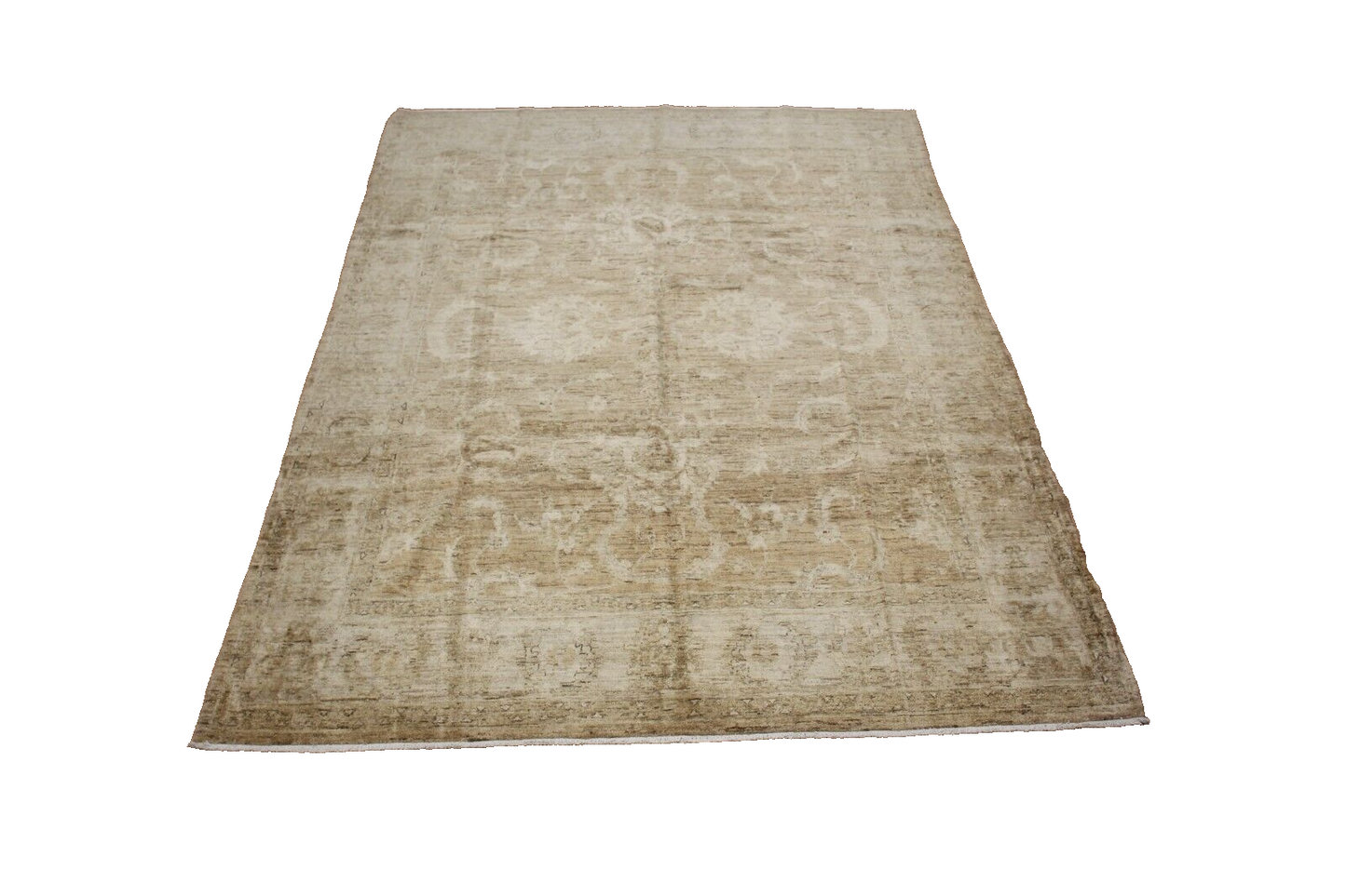 Semi-Antique Peshwar | 8' x 11'1" Hand-Knotted Oriental Rug | 100% Wool
