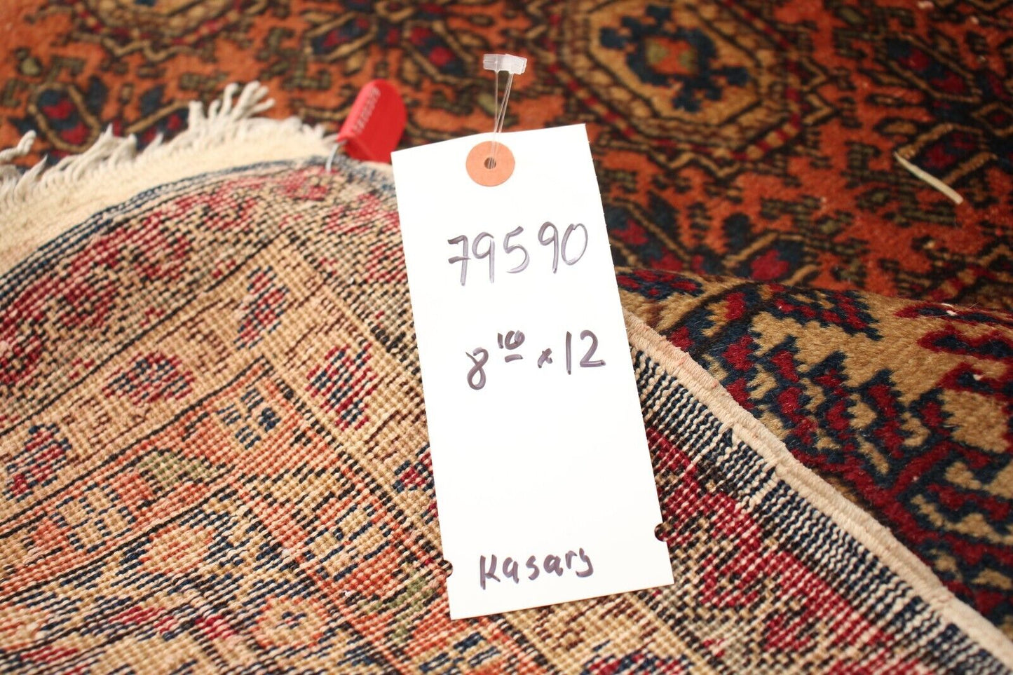 Antique Turkish Kasary | 8'10" x 12'0" Hand-Knotted Rug | 100% Wool | Great Cond