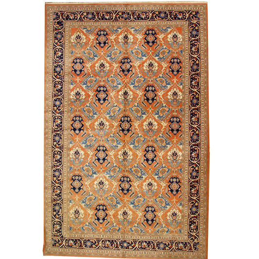 Heriz PersianDesign | 12'9" x 19'10" Hand-Knotted Wool Rug | 1970's | Vintage