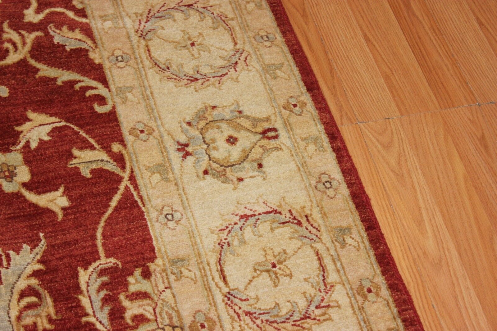 Oriental Peshwar | 6'6" x 9'6" Hand-Knotted Vintage Area Rug | 100% Wool