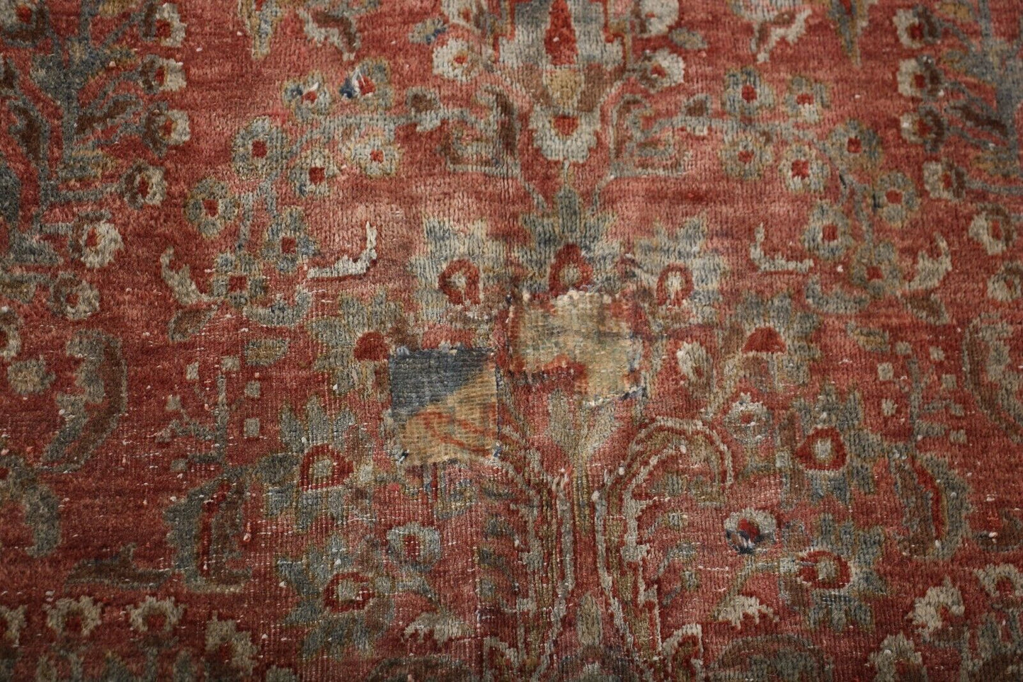 Antique PersianKas Kas'han | 9'9" x 16'9" Hand-Knotted Wool Area Rug | Vintage