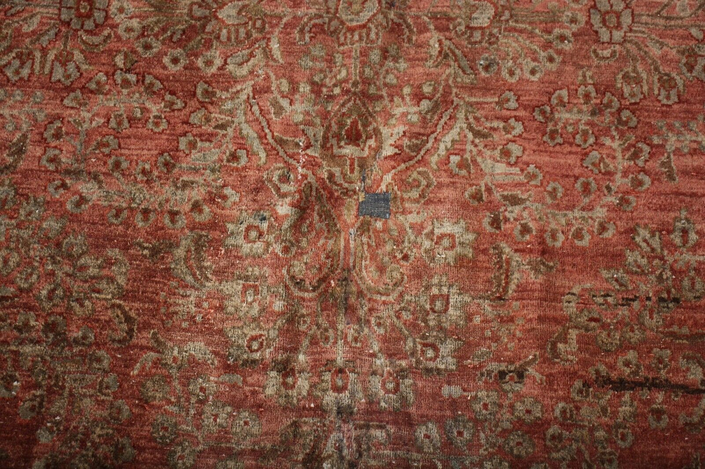 Antique PersianKas Kas'han | 9'9" x 16'9" Hand-Knotted Wool Area Rug | Vintage